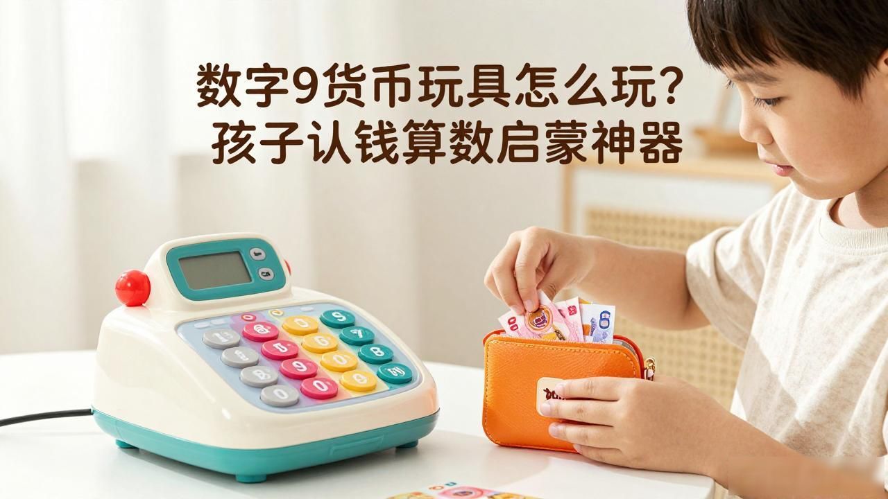 数字9的货币玩具_数学启蒙过家家玩具_数字9货币玩具