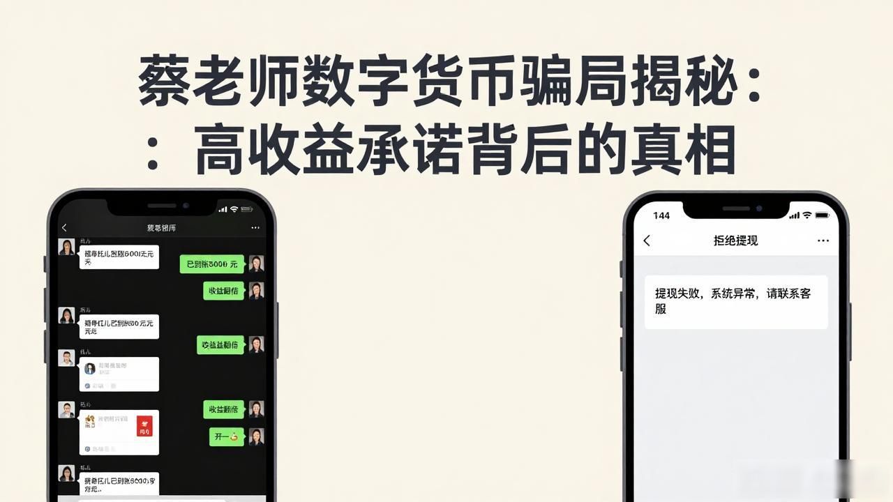 蔡老师数字货币骗局_数字货币投资骗局_蔡老师金融诈骗