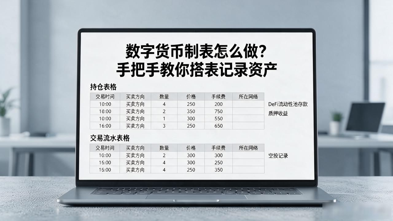 加密货币持仓表格制作方法_加密货币投资记录整理技巧_数字货币制表