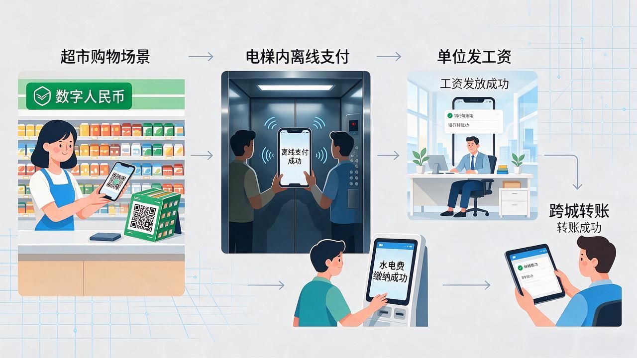 数字人民币使用场景_数字人民币与第三方支付区别_数字人民货币