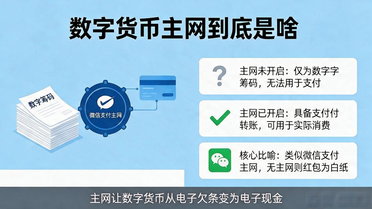 数字货币主网啥意思_主网上线意味着什么_数字货币主网是什么