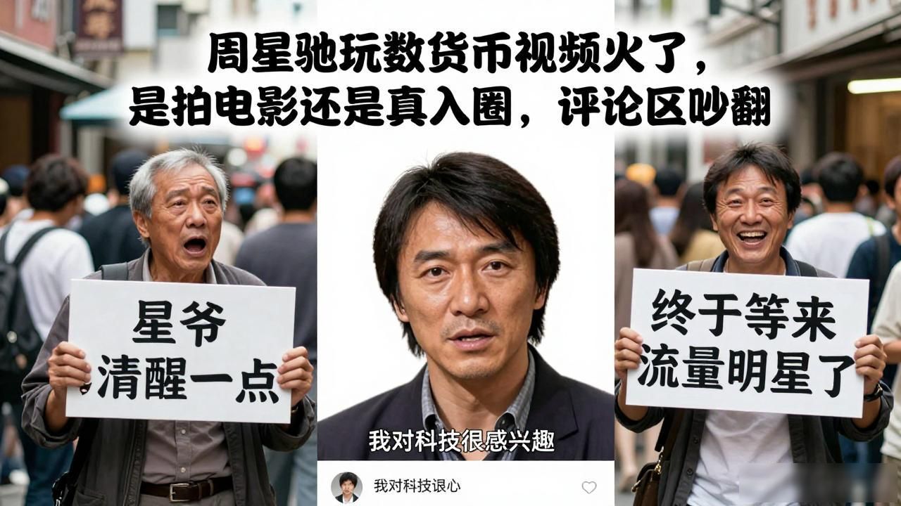 周星驰 数字货币 混剪 AI_周星驰玩数字货币视频