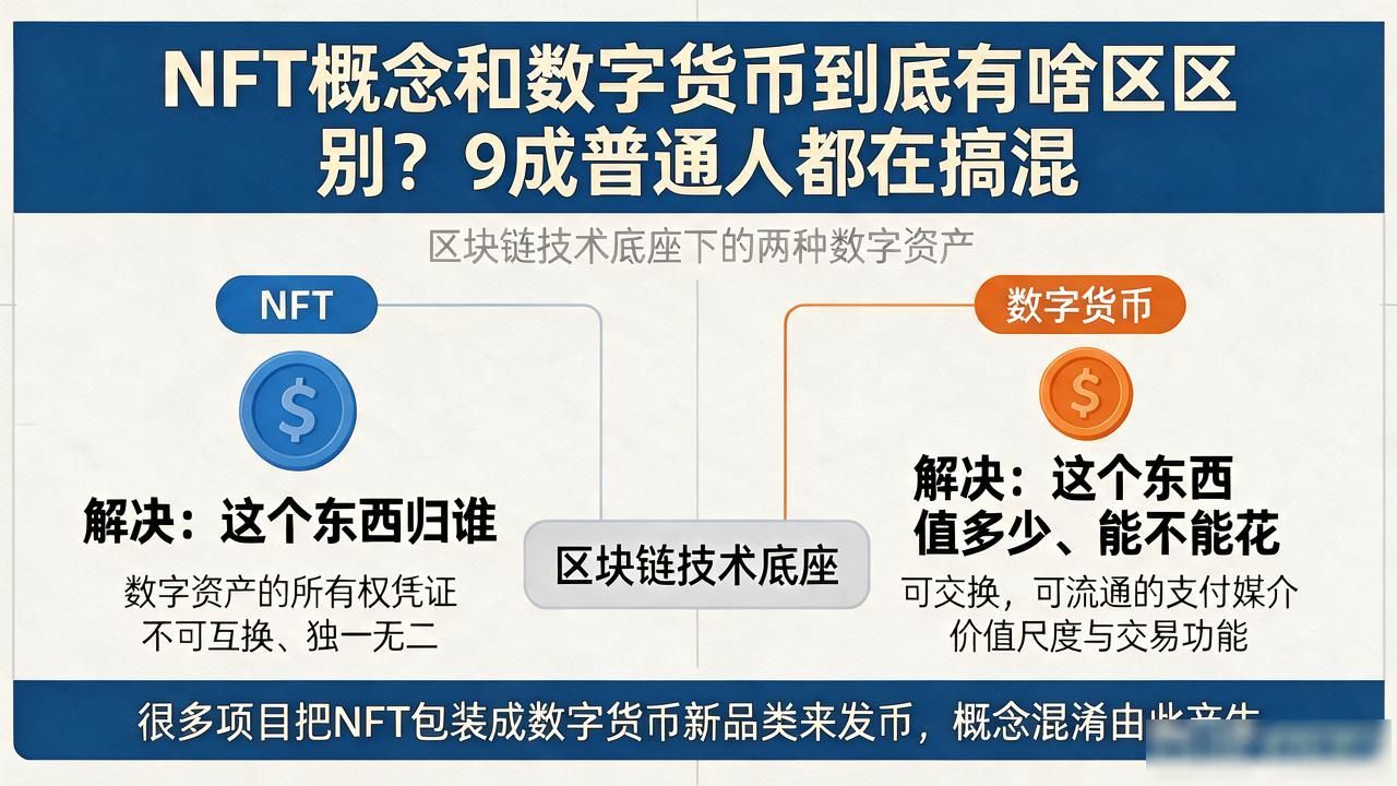NFT和数字货币的区别_nft概念数字货币_非同质化代币与数字货币核心差异