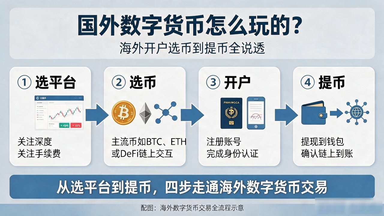 选币圈平台攻略_国外数字货币怎么玩的_海外开户KYC