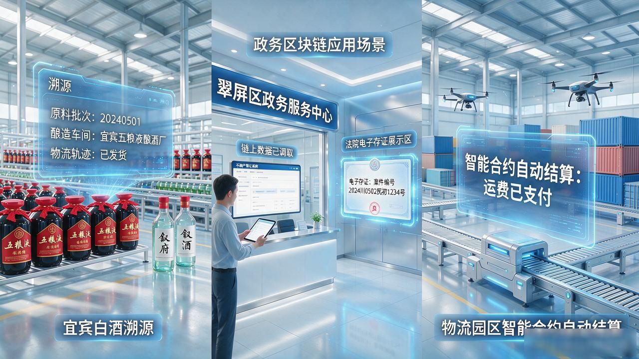 宜宾区块链数字货币_宜宾数字人民币区块链应用_五粮液区块链溯源技术