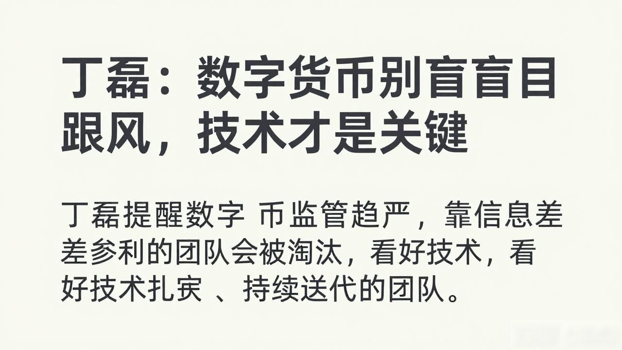 丁磊谈数字货币_丁磊 数字货币 态度_丁磊 区块链 技术价值